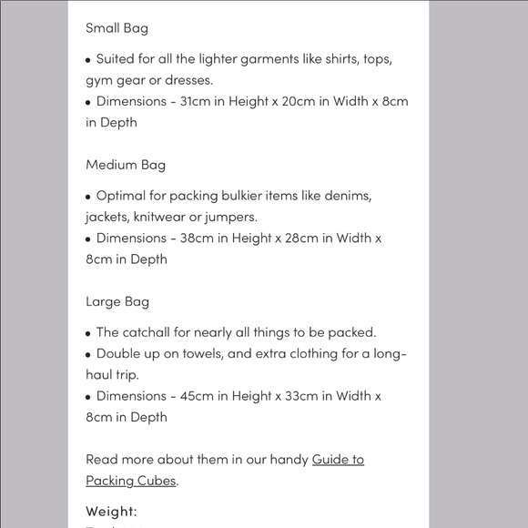 New! Globite’s 4 Piece Set of Packing Cubes Geo Pattern - Picture 8 of 8